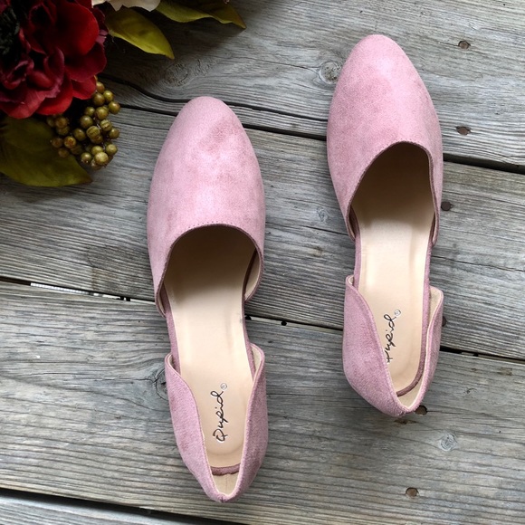 Qupid Shoes - Blush flats